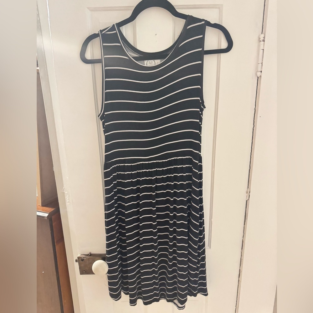 Maurices Black and White Striped Dress